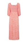 Wallis Pink Paisley Square Neck Midi Dress thumbnail 5