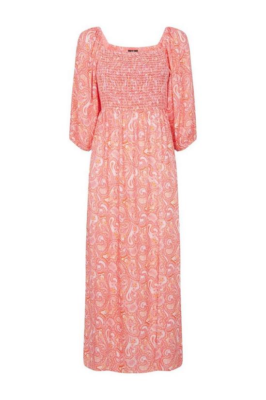 Wallis Pink Paisley Square Neck Midi Dress 5