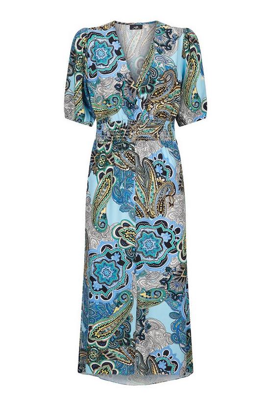 Wallis Blue Paisley Print Midi Dress 2