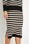 Wallis Stripe Knitted Skirt thumbnail 4