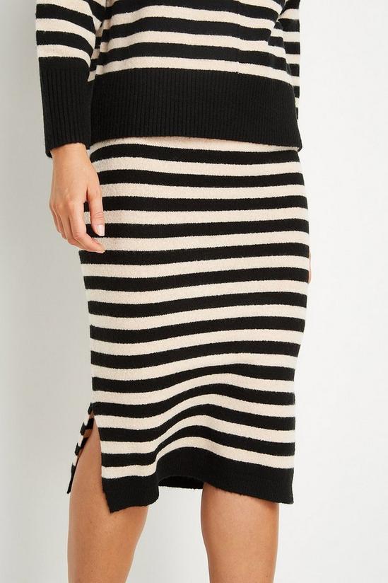 Wallis Stripe Knitted Skirt 4