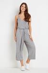 Wallis Knit Belted Cropped Jumpsuit thumbnail 1