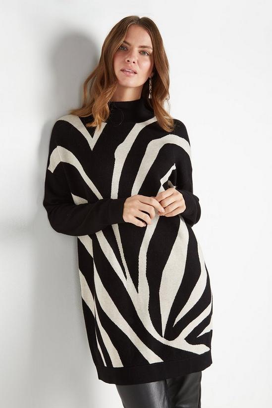 Wallis Zebra Knit Tunic 4