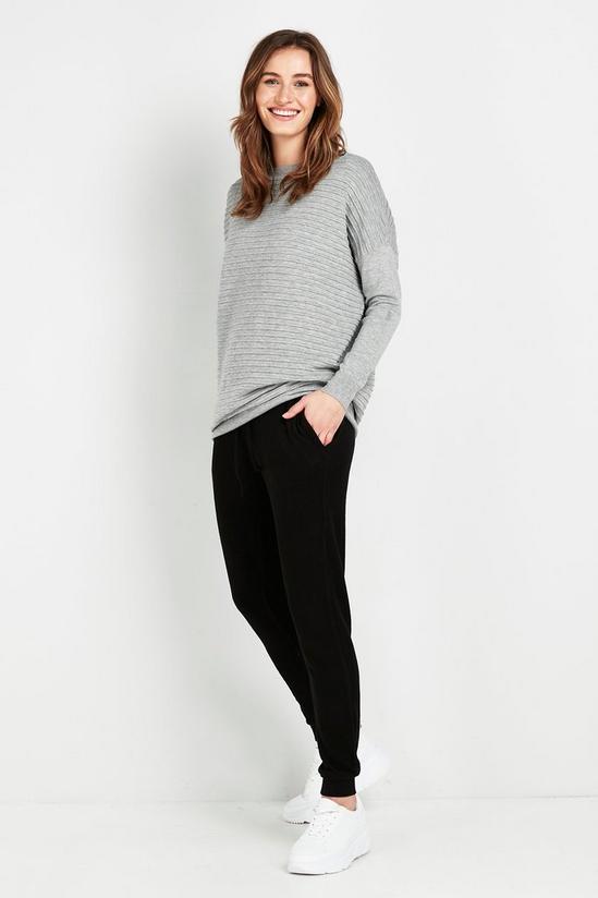 Wallis TALL Black Relaxed Soft Joggers 1