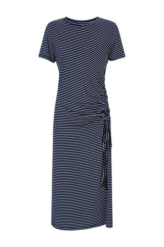 Wallis Stripe Ruched Side Dress 5