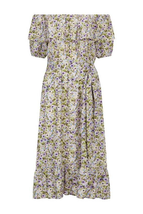 Wallis Lavender Ditsy Floral Bardot Dress 5