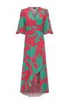 Wallis Colour Pop Floral Wrap Midi Dress thumbnail 5