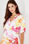 Wallis Pink Abstract Kimono Sleeve Dress thumbnail 4