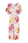 Wallis Pink Abstract Kimono Sleeve Dress thumbnail 5