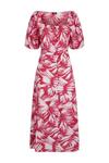 Wallis Tall Pink Palm Square Neck Dress thumbnail 5