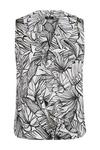 Wallis Tall Ivory Palm Print Ruffle Sleeveless Top thumbnail 5