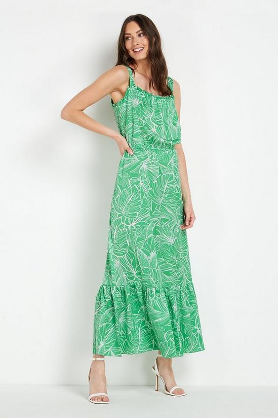 Wallis Tall Green Palm Sundress 1