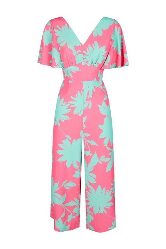 Wallis Colour Pop Floral Angel Sleeve Jumpsuit 5