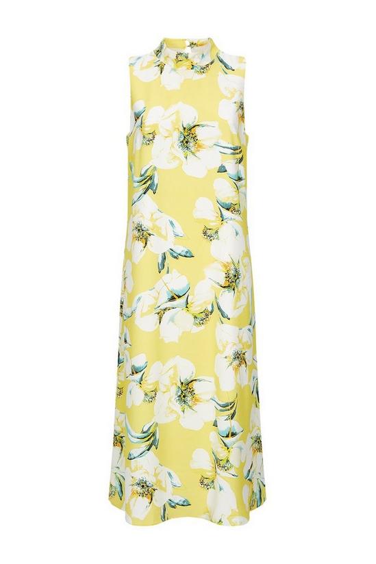 Wallis Yellow Bloom Halter Midi Dress 5