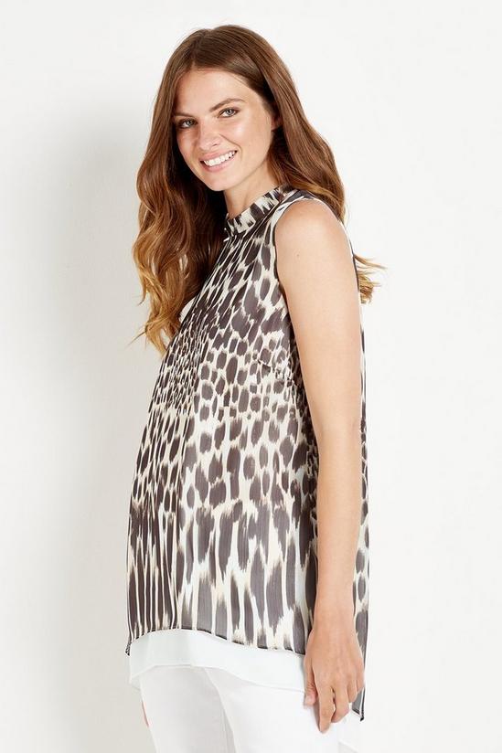 Wallis Tall Neutral Animal Double Layer Top 1