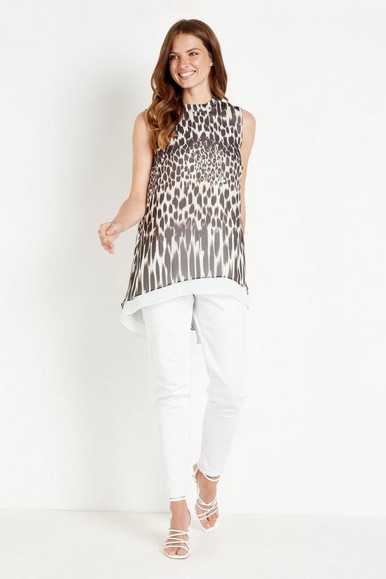 Wallis Tall Neutral Animal Double Layer Top 2