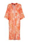 Wallis Orange Large Paisley Satin Kimono thumbnail 5