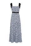 Wallis Petite Blue Spot Tie Tiered Dress thumbnail 5