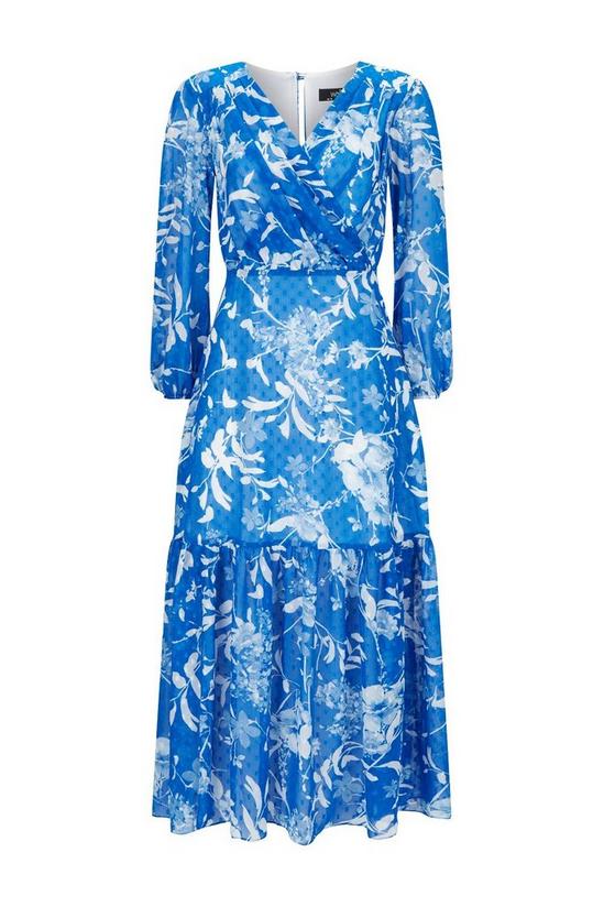 Wallis Blue Floral Tiered Maxi Dress 5