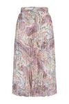 Wallis Ivory Paisley Pleated Skirt thumbnail 5