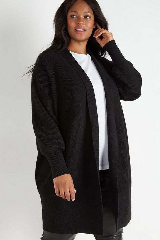 Wallis Curve Cosy Longline Knitted Cardigan 1
