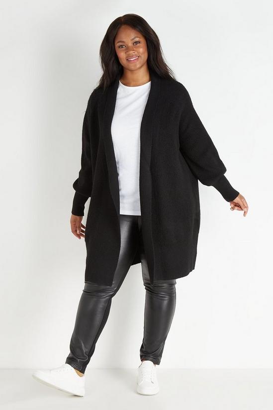 Wallis Curve Cosy Longline Knitted Cardigan 2