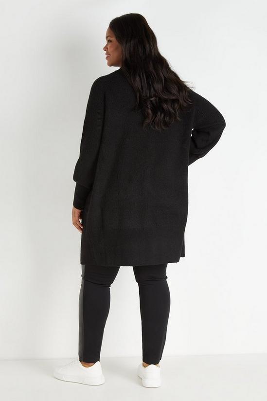 Wallis Curve Cosy Longline Knitted Cardigan 3