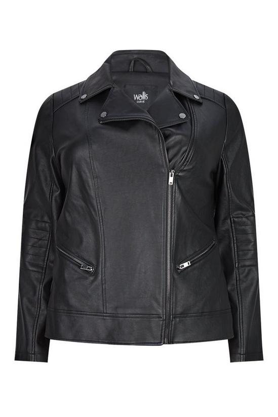 Wallis Curve Faux Leather Biker Jacket 5