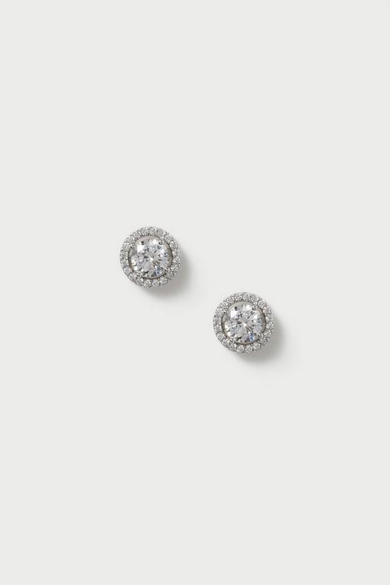 Wallis Round Crystal Stud Earrings 1