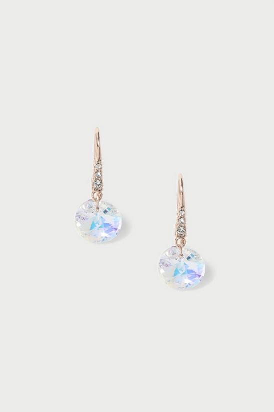 Wallis Rose Gold Crystal Drop Earrings 1