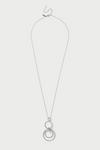 Wallis Silver Overlapping Crystal Ring Necklace thumbnail 1