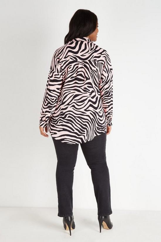 Wallis Curve Blush Zebra Over The Head Shirt 3