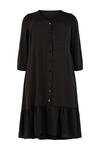 Wallis Curve Black Button Through Midi Tiered Dress thumbnail 5