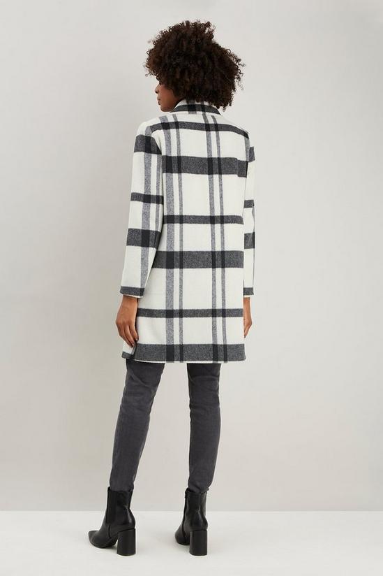 Wallis Bold Check Wool Double Breasted Coat 3