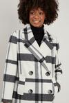 Wallis Bold Check Wool Double Breasted Coat thumbnail 4