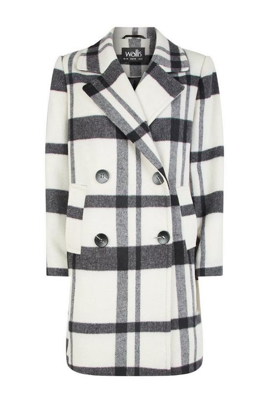 Wallis Bold Check Wool Double Breasted Coat 5