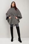 Wallis Mini Dogtooth Check Belted Cape thumbnail 2