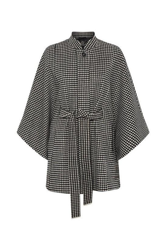 Wallis Mini Dogtooth Check Belted Cape 5