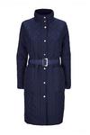 Wallis Quilted Funnel Neck Belted Midi Coat thumbnail 5
