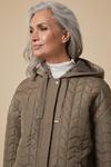 Wallis Quilted Hooded Bomber Jacket thumbnail 4