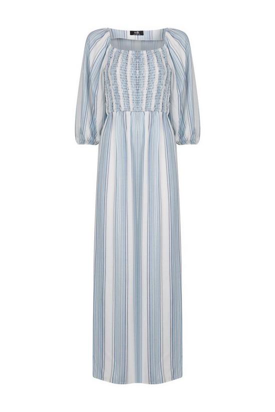 Wallis Blue Stripe Square Neck Midi Dress 5