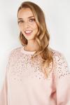 Wallis Scatter Sequin Chunky Knit Jumper thumbnail 4
