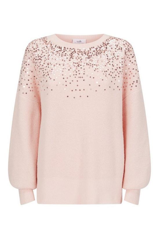 Wallis Scatter Sequin Chunky Knit Jumper 5