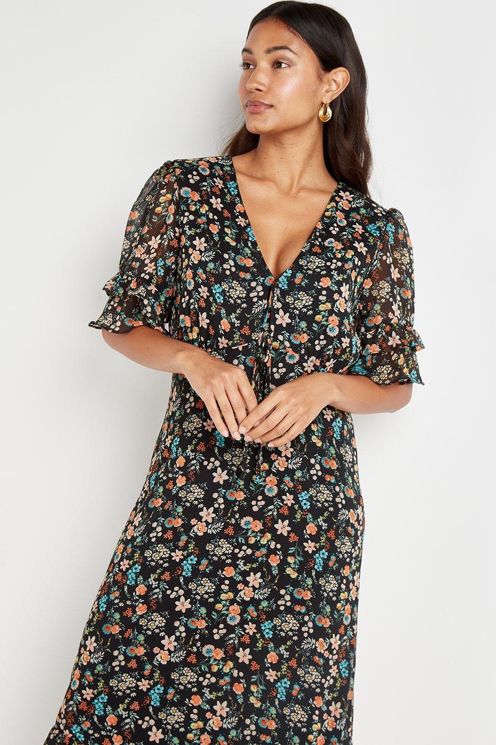 Ditsy tea clearance dress