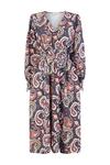 Wallis Petite Paisley Shirred Waist Midi Dress thumbnail 5