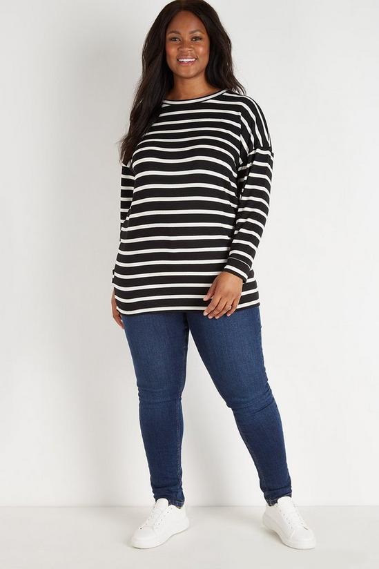 Wallis Curve Stripe Sweatshirt 2