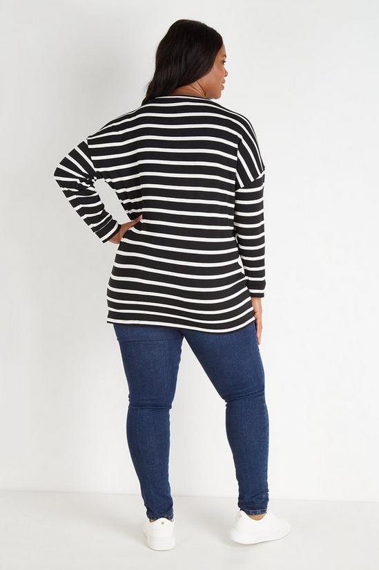 Wallis Curve Stripe Sweatshirt 3
