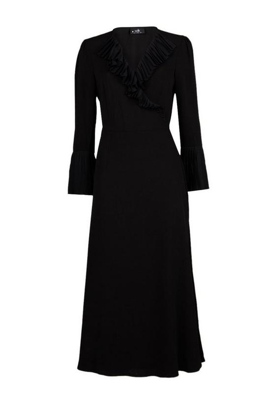 Wallis Black Ruffle Pleated Dress 5