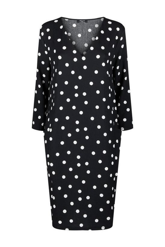 Wallis Tall Mono Spot Jersey Pocket Dress 5