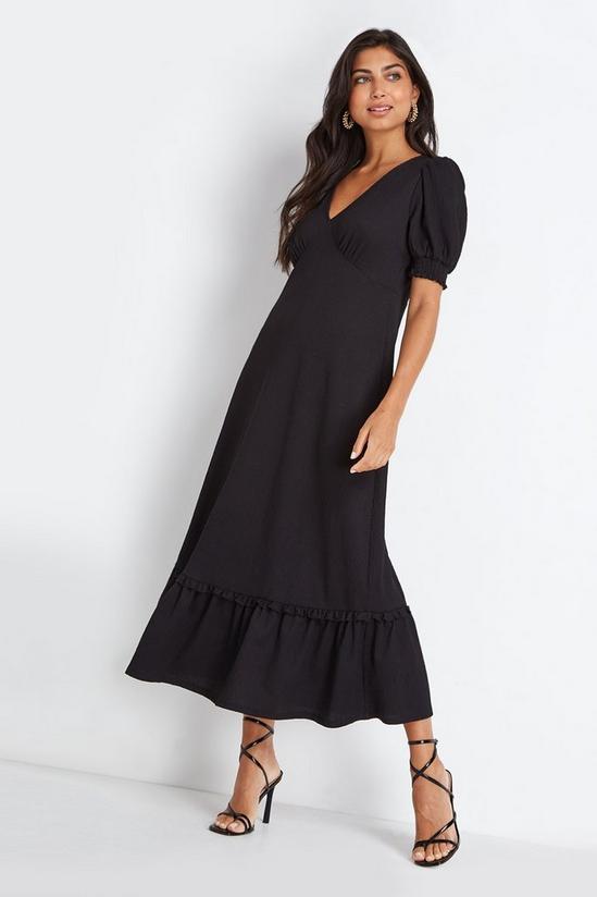 Wallis Black Tiered Jersey Dress 1